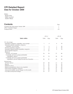 October 2009 (text and tables)