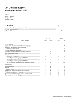 November 2009 (text and tables)