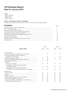 January 2010 (text and tables)