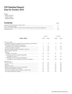 October 2010 (text and tables)