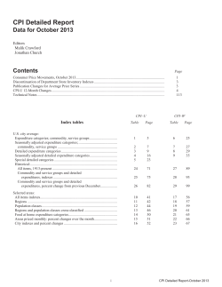 October 2013 (text and tables)