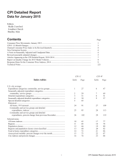 January 2015 (omplete text and tables, including second half 2014 semiannual averages and 2014 annual averages)