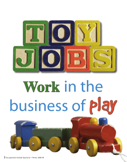 Toy jobs: Work in the business of play