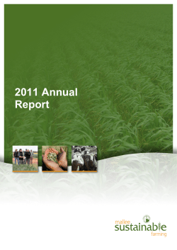 Mallee Sustainable Farming Annual Report 2011