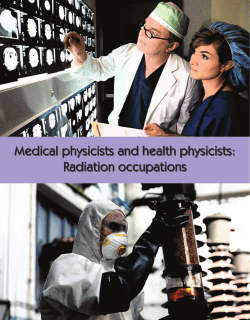 Medical physicists and health physicists: Radiation occupations