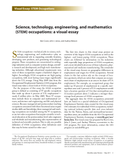 Science, technology, engineering, and mathematics (STEM) occupations: a visual essay