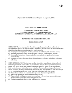 Commision on Law and Aging