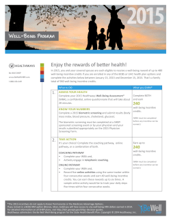 2015_SHBP_BeWell_Overview_Flyer
