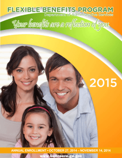 2015 Flexible Benefits Decision Guide