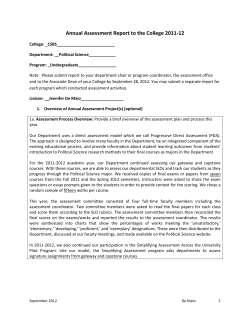 political science assessment