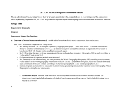 2012 13 Geography annual assessment