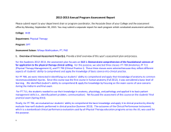 2012_13_Physical Therapy_annual_assessment_report_with_Appendix_A