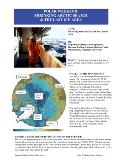 Shrinking Arctic Sea Ice Activity