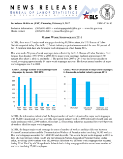 PDF version of Major Work Stoppages (Annual)