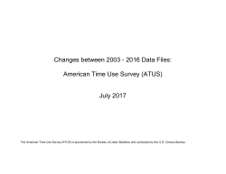 CHANGES BETWEEN ATUS SINGLE-YEAR DATA FILES