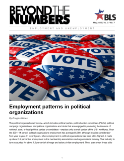 PDF version of Employment patterns in political organizations