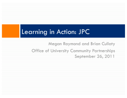 JPC Application Prep workshop