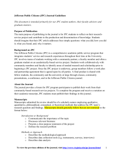 Journal Guidelines