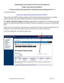 International Travel Form Guide