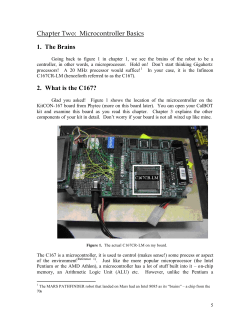 Microcontroller Basics