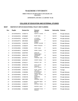 Click here to view the Graduate Admission list