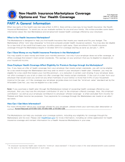 Notice of Health Care Plans - Part-time