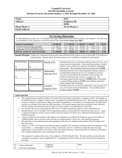 Flexible Spending Application