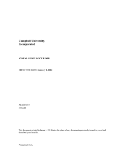 Annual Medical Rider