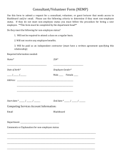 Non-Employee Form