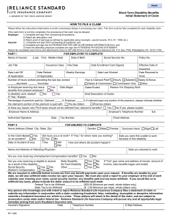 Short Term Claims Packet