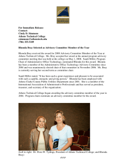 Advisory Committee Member of the Year