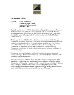 Athens Technical College graduate receives GA Woman of the Year Scholarship