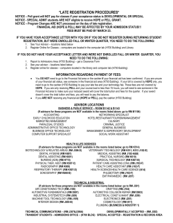 Late Registration Information