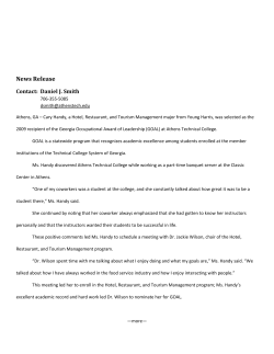 Handy selected as 2009 GOAL student