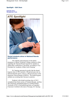 Dental students shine in National Boards performance