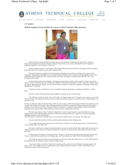 MedLink Employee of Year attributes her success to Athens Technical College instructors