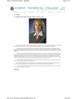 Dr. Tydings named to college marketing company&acirc;&euro;&trade;s advisory board