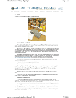 College representatives gearing up for spelling competition