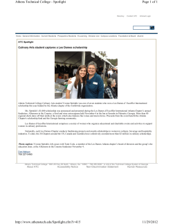 Culinary Arts student captures a Les Dames scholarship