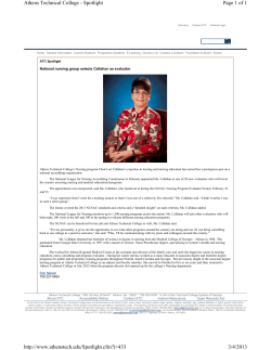 National nursing group selects Callahan as evaluator