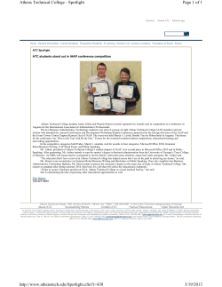 ATC students stand out in IAAP conference competition