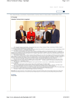 Caterpillar Training Center recognized