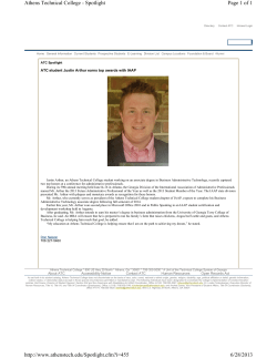 ATC student Justin Arthur earns top awards with IAAP