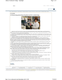 ATC Biotechnology graduate Sharon King Keller earns Ph.D. in cellular biology