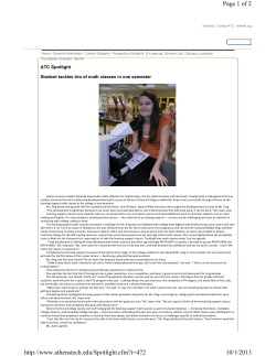 Student tackles trio of math classes in one semester