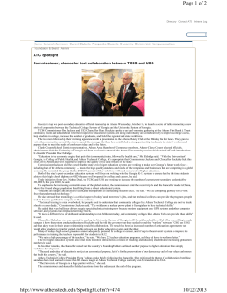 Commissioner, chancellor tout collaboration between TCSG and USG