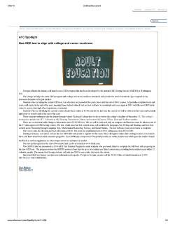 New GED test to align with college and career readiness