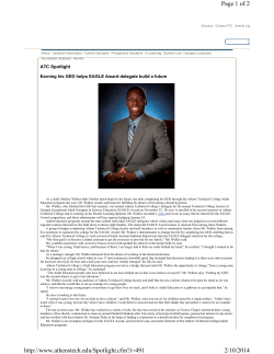 Earning his GED helps EAGLE Award delegate build a future