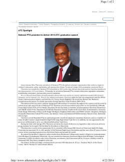 National PTA president to deliver 2014 ATC graduation speech