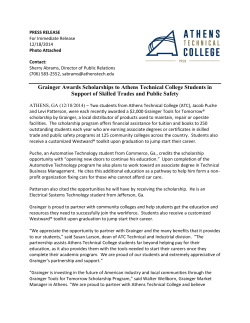 Grainger Awards Tools for Tomorrow&Acirc;&reg; Scholarships